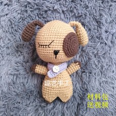 해외발송 [diy뜨개질 키트]수제 DIY 크로 셰 뜨개질 니트 양모 인형 인형 사슴 곰 개 토끼 귀여운 애완 동물 비디오-24297, 01.달마시안 ~ 도구 보내기, 단일옵션