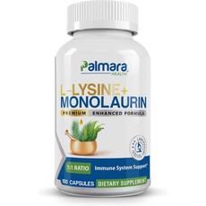 L-Lysine + Monolaurin 600mg 1:1 Ratio 2, 1