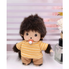 몬치치인형 monchhichi 세키구치 15cm, 8_노란 줄무늬