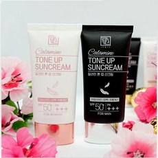 르앤라 칼라민 톤업 선크림 여성용 1개+남성용 1개 50ml (SPF50+ PA++++) 미백 주름개선 자외선차단 3중기능성, 2개
