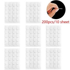 캔들 심지 스티커 내열성 양면 스티커 꼬리 부착 꾸준한 핫 200개 240개, White 10 Sheets, 1개