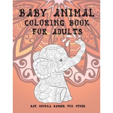 Hippie Animal - Coloring Book for adults - Bat, Quokka, Badger