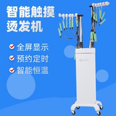 전문가용 헤어 살롱 미용실 24V 듀얼 모드 디지털 파마 컬링 스마트 세라믹 펌 기계, 화이트 스마트 펌 기계 + 케이블 박스