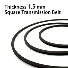 사각 고무 벨트 카세트 테이프 레코더 데크 전송 벨트 리피터 CD DVD VCD 범용 액세서리 1.5mm 너비 1 개, 25 Fold Length 125mm, 25)Fold Length 125mm