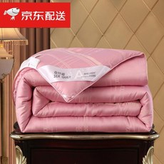 hanmu [공식 직 영] 여름 냉 실크 이불 100% 잠사 춘추 두 껍 게 을 덮 고 겨울 에 1 인 2 코어 에어컨 순잠 사 4 계 모 가 미용 으로 얼굴 꾸 는 - 연뿌리 가루 150 x200 cm 근