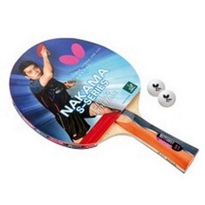 버터플라이 남녀공용 완제품 탁구라켓 나카마 S-1