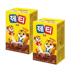 간식 음료 딸기 바나나 우유/제티 초코렛맛 20T X 2개