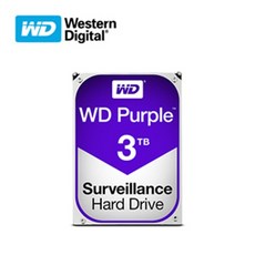 Western Digital DVR용 3000GB(3TB) 하드디스크(저장장치), 1개 - 하드디스크3tb