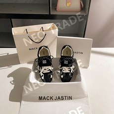 퓨어그로 MACK JASTIN 맥저스틴 운동화 마크저스틴 단화 레오파드 호피 무늬 여성화 스니커즈 3종컬러