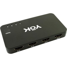 YoK 범용 4포트 HDMI 4K 스위치. x 2K 스위처는 PC PS3 PS4 Xbox One 클래식 콘솔 및 미디어 플레이어를 지원합니다. - 스위치미디어플레이어