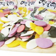 국내산 100% 햅쌀 오색 떡꾹떡 세트, 2개, 600g