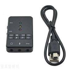 5pcs 외부 3D USB 사운드 카드 WinXP / 7 / 8 Vista / Mac OS / 안드로이드, 상세내용참조