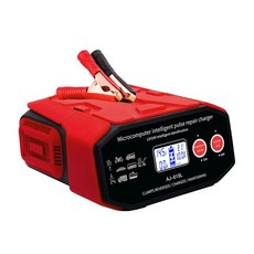 400W 12V-24V 자동차 오토바이 배터리 수리용 스마트 충전기 자동 모토 습식 건식 납산 디지털 LCD 디스플레이, 1개