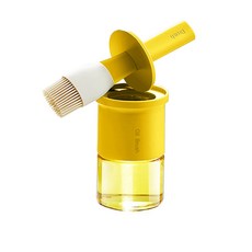 ASURE 주방 용품 실리콘 브러시 오일병, 오렌지, 1개, 300ml