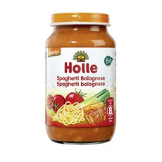 홀레 스파게티 볼로네즈 이유식 220g 4팩 8개월 이상 Holle baby food Spaghetti Bolognese menu, 4개