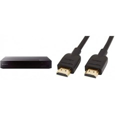 [독일] 소니 BDP-S1700 블루레이 플레이어 (USB 이더넷) 블랙 &amp; 아마존 베이직HL-007306 고속 HDMI