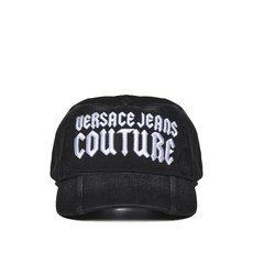 Versace Jeans Couture(베르사체 진 쿠튀르) 로고 자수 커브 선캡 모자