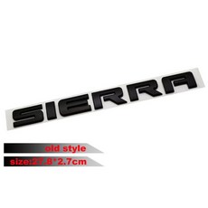 자동차 부품 GMC SIERRA 3D 폰트 스타일링 ABS 스티커 맞춤형 바디 배지 테일 장식 데칼