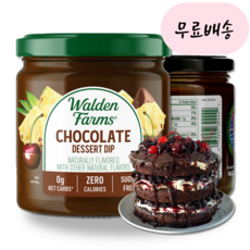 Walden Farms 키토제닉 초콜릿 딥 340g - 0칼로리 무설탕 누텔라 잼, 1개