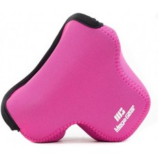 독일직배송 MegaGear Canon EOS M100 M200(15-45mm) Ultra Light Neoprene 카메라 케이스 카라비너 - Hot Pink - MG1324 포, 단일옵션