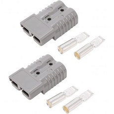 아가티지 2PCS 배터리 퀵 커넥트 플러그 175Amp 커넥터 점퍼 케이블 단자 연결 복구 윈치용 와이어 하네스 키트 견인 시스템 1/0AWG