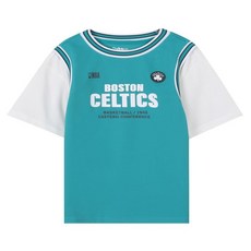 nba키즈 뉴코아 일산점 GSW 팀 레이어드 티셔츠(K242TS160P)라이트블루 그린
