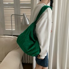 지안글로비스 코듀로이 지퍼 숄더백 6color