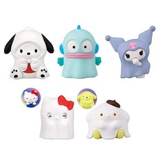 산리오 오바케시리즈 2탄 유령 피규어 가챠 헬로키티 폼폼푸린 포차코 쿠로미 항교돈