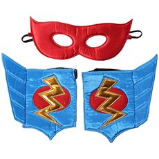NMT Believe Blue Lightning Bolt 케이프 커프스 아이 마스크 세트 ( [Blue Cuffs & Eyemask Set] - P0454001MPXQHG6