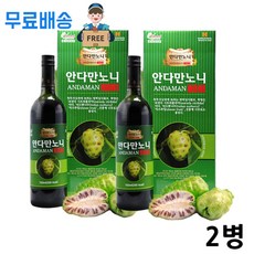 노니주스 원액100% 액상 아침저녁 공복 슈퍼푸드 열매 ANDAMAN NONI 2병, 750ml, 2개
