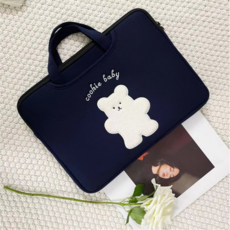 오앤에이치 귀여운 노트북 맥북 아이패드 가방, 쿠키 백곰