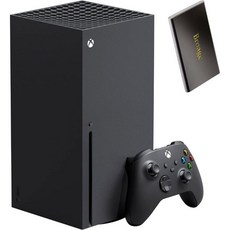 Microsoft Xbox Series X 1TB SSD 비디오 게임 콘솔 + 무선 컨트롤러 1개 - 8X 코어 Zen 2 CPU RDNA GPU 16GB GDDR6 메모리
