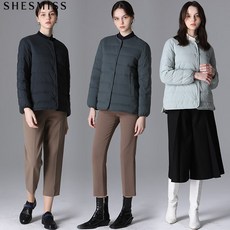 쉬즈미스 쉬즈미스 데일리 배색 덕다운 점퍼