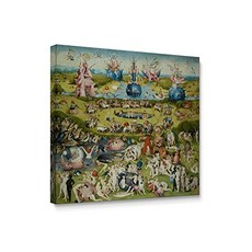 - 지상의 즐거움 세계에서 가장 유명한 그림 시리즈 캔버스 벽 아트 홈 장식 갤러리 (05 the Garden of Earthly Delights 12"x12"x1.5"), 본상품, 본상품