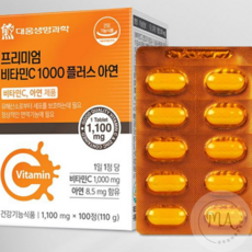 대웅생명과학 프리미엄비타민C1000플러스아연 100정, 1개