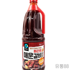 청정원 화끈한 매운갈비양념 2kg x 8개 (1박스), 1박스