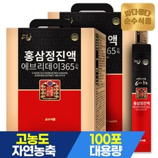 [쇼핑백증정]순수식품 6년근 홍삼 진액 에브리데이 365 200포(2박스) 홍삼정 홍삼스틱, 1kg, 2개