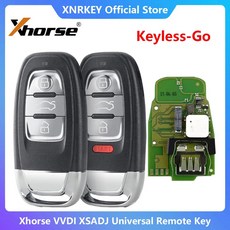 자동차디지털키 스마트키 차량 원격 Xhorse XSADJ 315 433 868MHz PN 754J 8K0959754B 키리스 고 스마트 키 포브 아우디 A6L A4 A5 A7 Q5 S4 S5 S6 200, 2)4 Buttons 433 MHZ, 1개