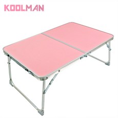 KOOLMAN(쿨맨) 다용도 캠핑 미니 테이블, 핑크