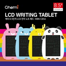 케미 캐릭터 부기 전자노트 패드 태블릿 보드 낙서장 8.5인치, 핑크(토끼), 캐릭터 전자노트