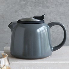 푸코 도자기 티팟 티포트 티포원 홍차티팟 다기, (그레이)