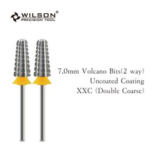 WILSON 화산 비트 2 웨이 네일 드릴 비트 젤 카바이드 제거 매니큐어 도구 판매, 2PCS SET XXC, 2개