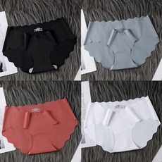 임산부 팬티 세트 아이스 심플 로우 임신 얇은 사계절 속옷 캐주얼 팬티 세트 4피스