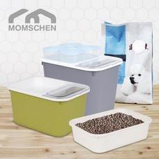 습기제거사료통 대용량 원터치 간식용기포함 국산, 현재상품선택, 사이즈 대-그레이, 1개