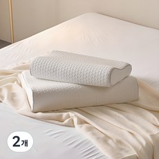 BeneBedding 鉑金記憶棉枕頭, 2個, 白色
