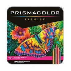 프리즈마컬러 Prismacolor 프리미어 색연필 72색 소프트 코어 크레용 펜슬 3599TN, Assorted, 72 Count (Pack of 1), 72 Count (Pack of 1)