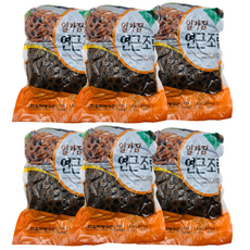 일가집 연근조림 1kg x6봉 밑반찬, 6개