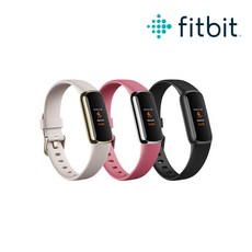 [ Fitbit 코리아 공식판매점 ] Fitbit Luxe 핏빗 럭스 스마트 트래커 스마트밴드, 루나화이트&소프트 골드 스테인리스