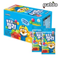 팔도 뽀로로 과일맛젤리 1박스 (12입)/어린이젤리/천연색소/천연향료/아이젤리, 636g, 4개