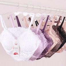 국내생산 편한 노와이어 라이크라 레이스 브라렛 데일리 빅사이즈 브라탑 브래지어
